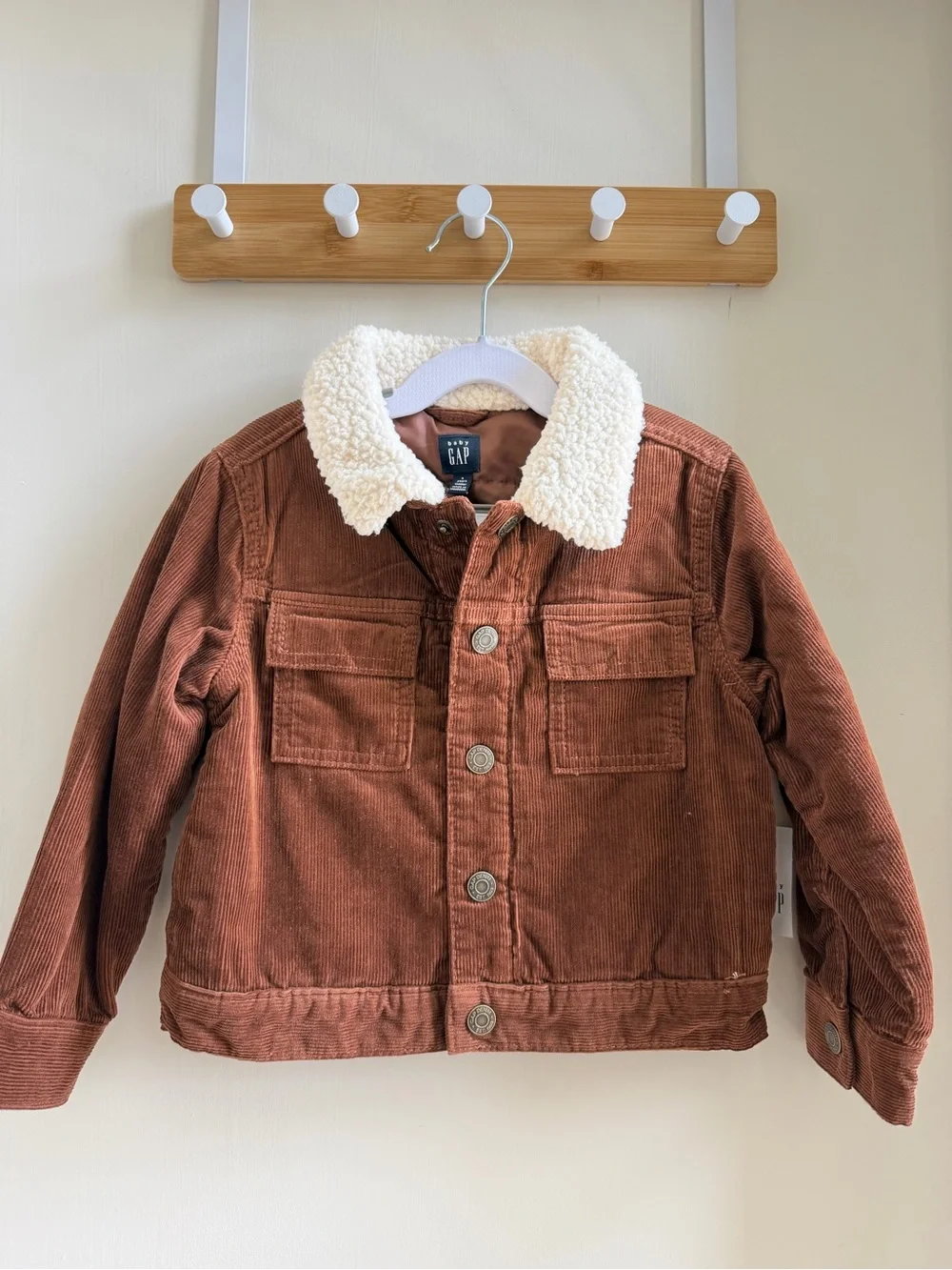 GAP Toddler Sherpa-Lined Corduroy Jacket Size 4